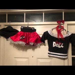 Adorable 5 piece dance outfit.
